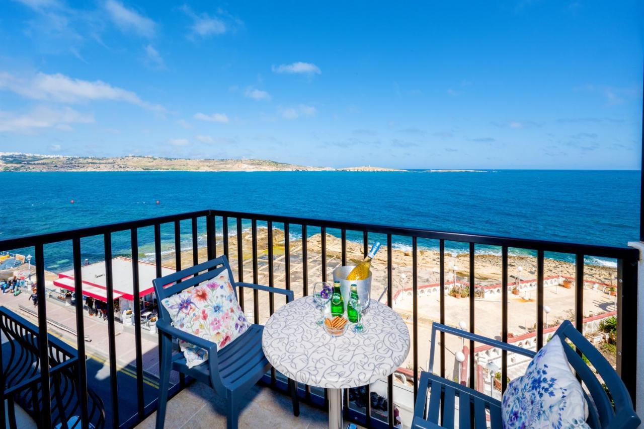 סיינט פול ביי Islet Promenade Seafront Family Apartment With 2 Balconies By Getawaysmalta מראה חיצוני תמונה