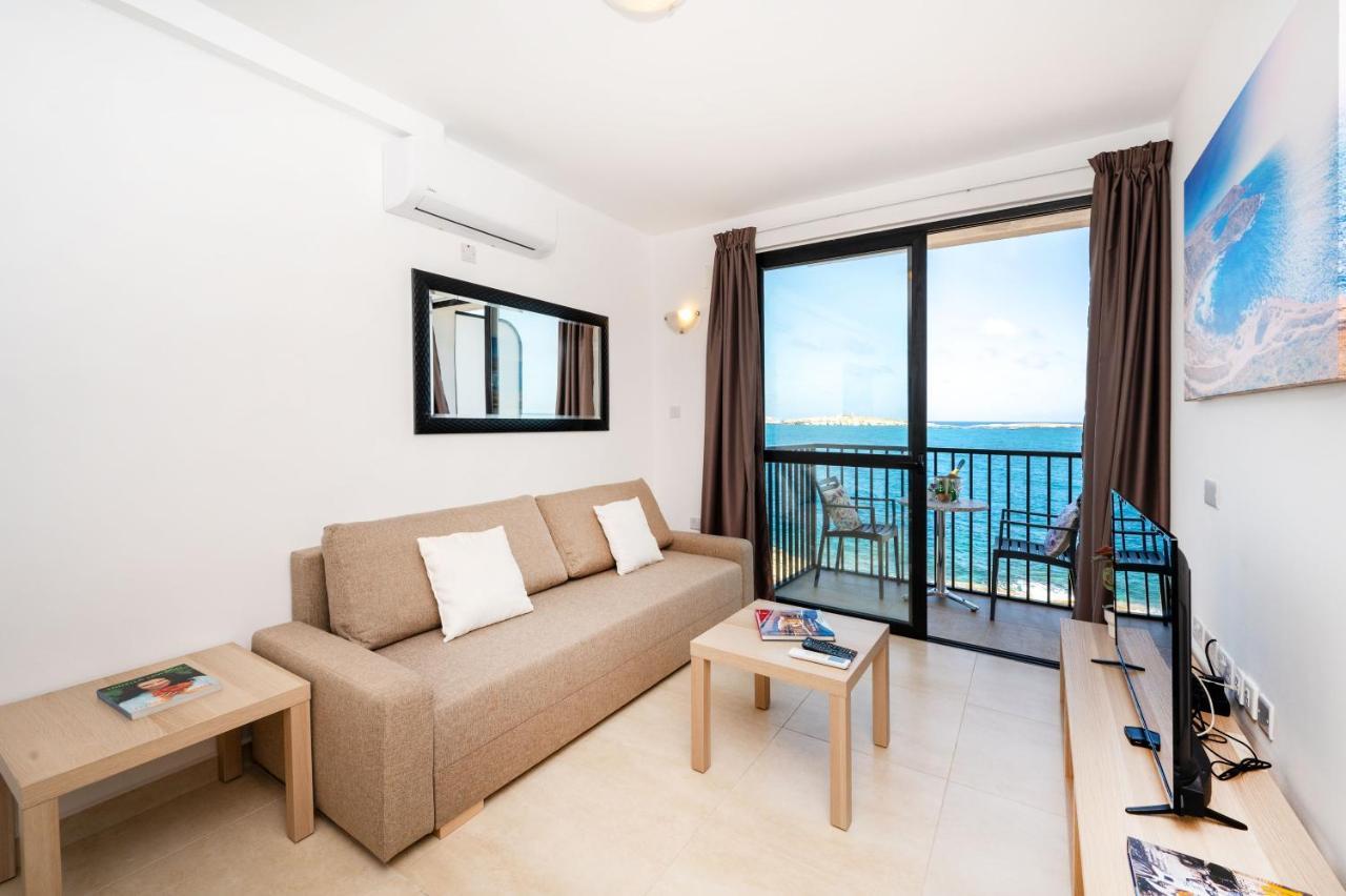 סיינט פול ביי Islet Promenade Seafront Family Apartment With 2 Balconies By Getawaysmalta מראה חיצוני תמונה
